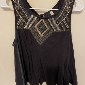 Free People tie back swing tank, soft size small